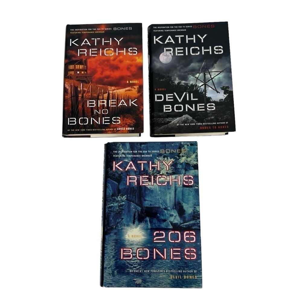 Kathy Reichs Fiction Books/Novels Lot/3 Hardcover Dust Jacket Thriller/Suspense
